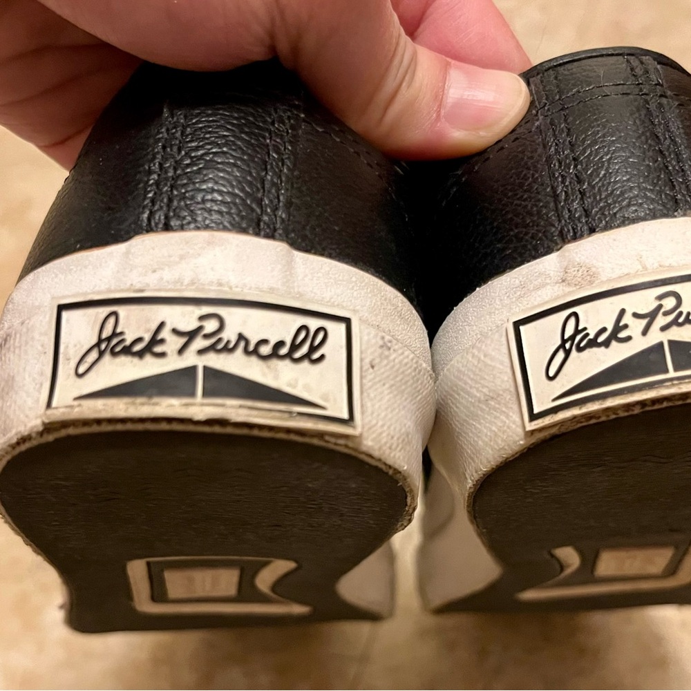 Converse Jack Purcell Black and White Sneakers - Picture 15 of 15